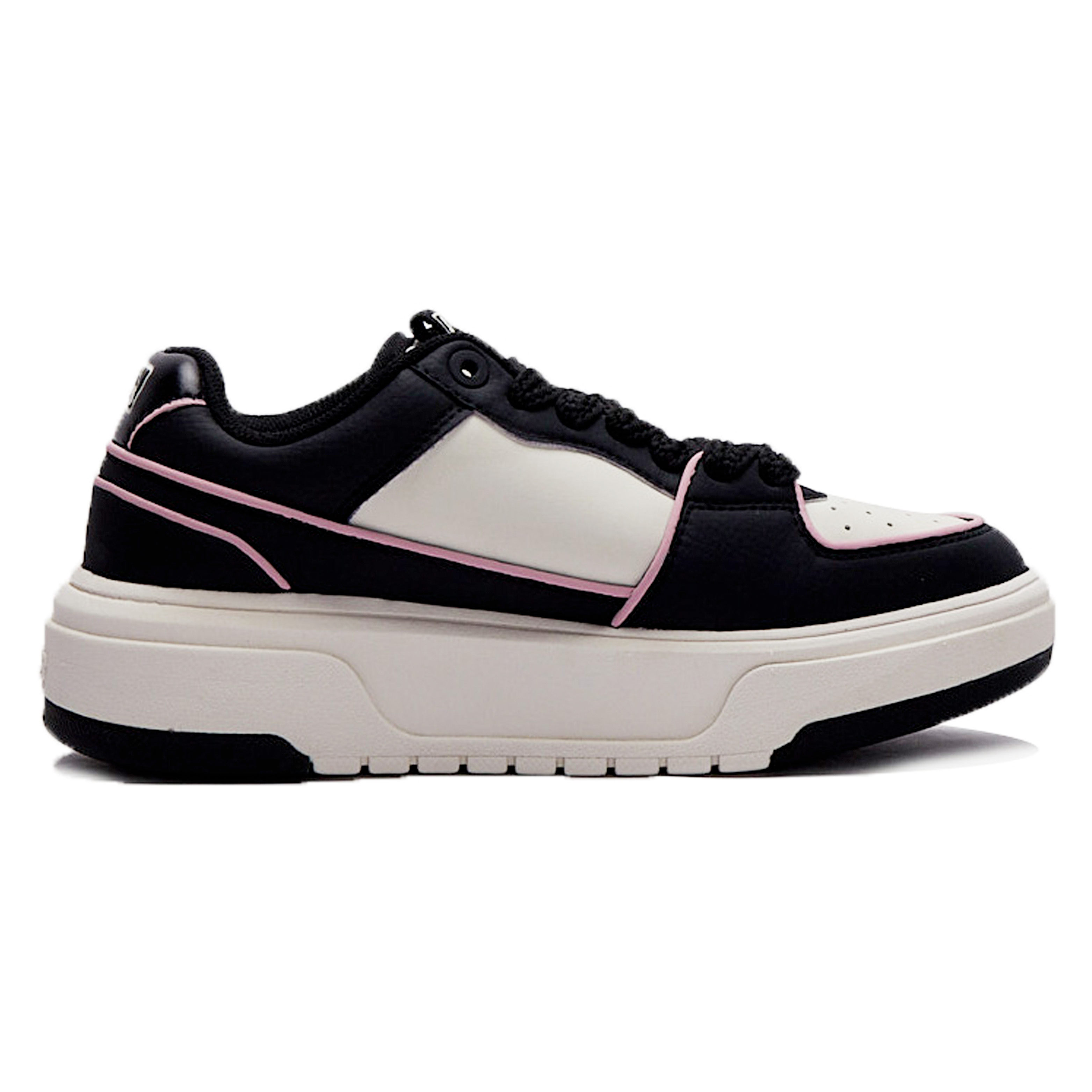 MLB Chunky Liner Bubble Jellyfish, Sweetheart Sniper Slip Resistant Low Top Skateboard Shoes Unisex Black Pink White