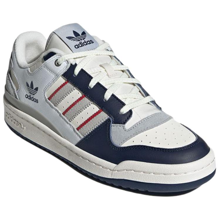 Adidas Originals FORUM CL Low Top Skateboard Shoes Men's White Gray Blue