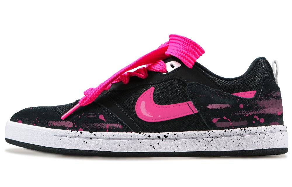 Nike SB Alleyoop Rebellious Sweetheart Anti Slip Wear Resistant Low Top Skateboard Shoes Unisex Pink
