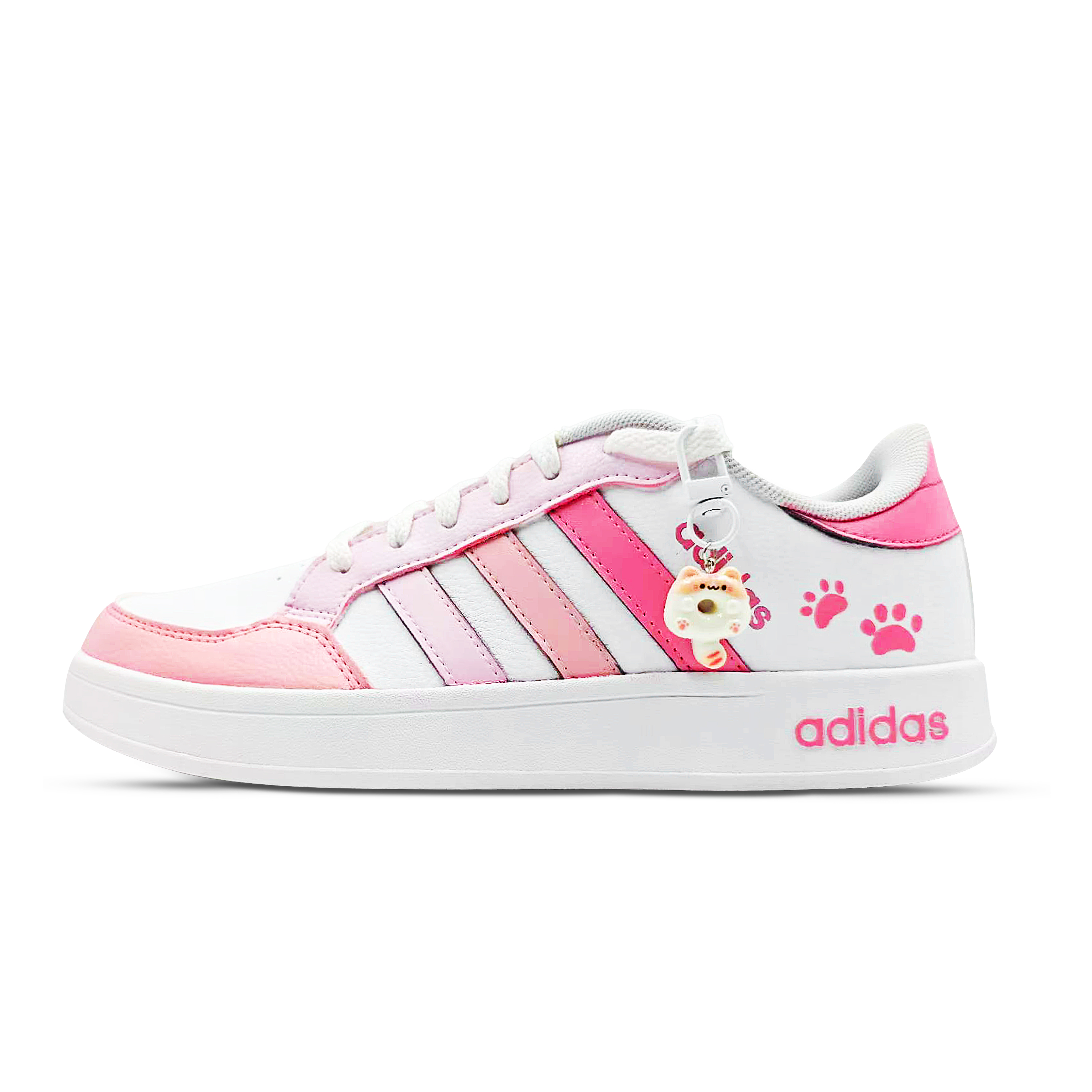 Adidas Pink Cat Fun Low top Skateboard Shoes Unisex