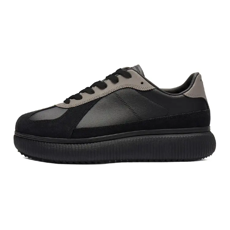 Onitsuka Tiger Delecity Abrasion Resistant Height Increasing Low Top Casual Shoes Unisex Black Gray