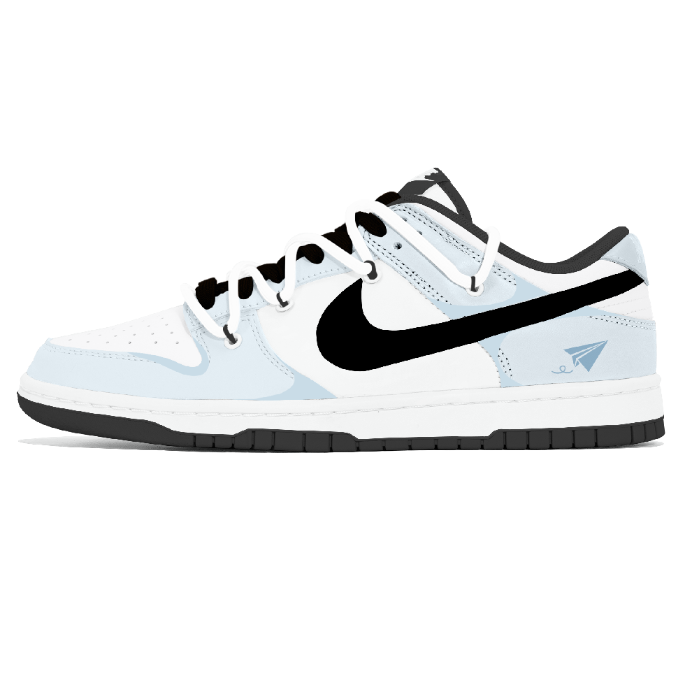 Nike Dunk Abrasion Resistant Low Top Skateboard Shoes Unisex Blue