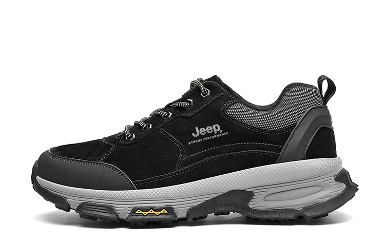 Jeep Slip-Resistant Low-Top Outdoor Shoes Men's Black