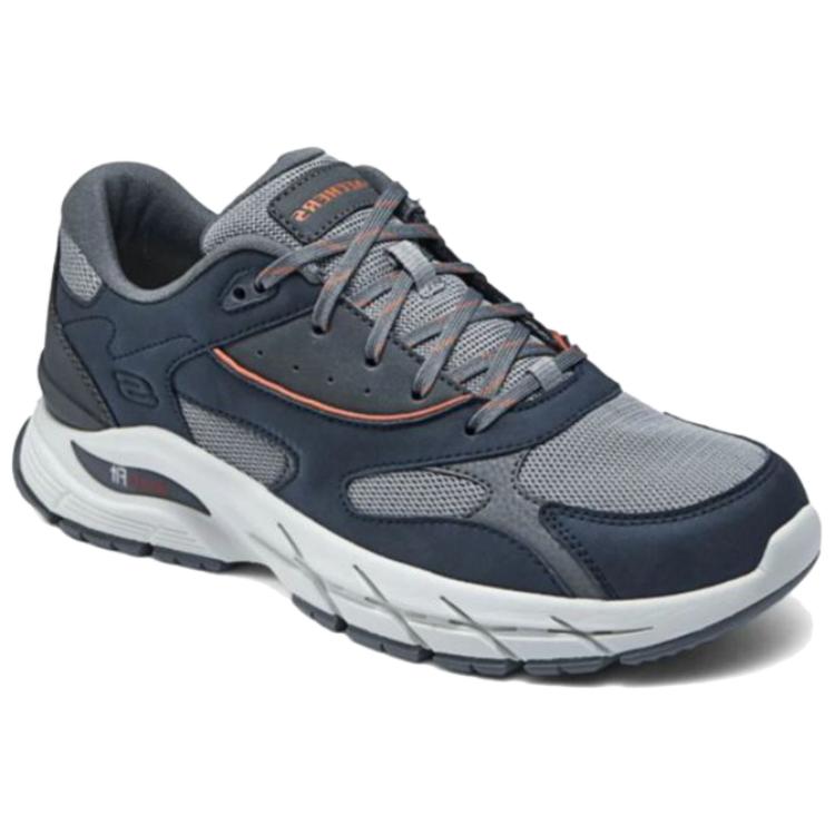 Skechers Durable Breathable Low-Top Casual Shoes Men's Blue Gray купить в интернет-магазине Yoocart с быстрой доставкой по России.