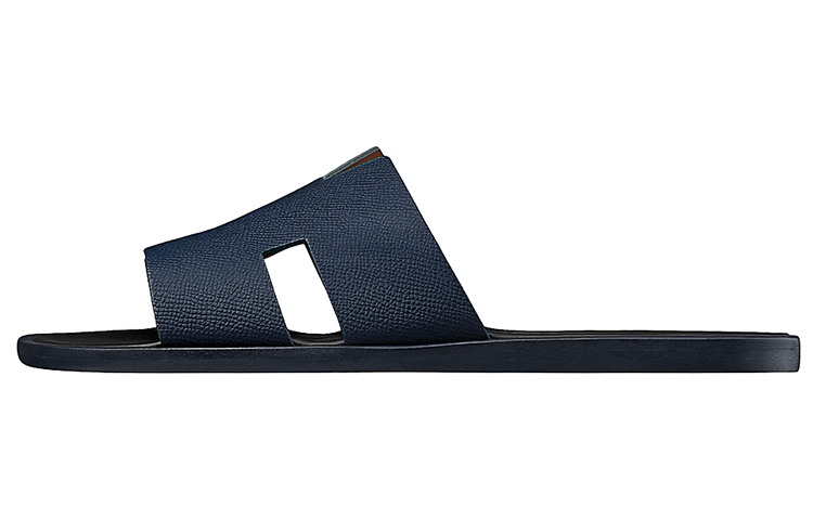 HERMES Izmir Sandal Marine Epsom Leather