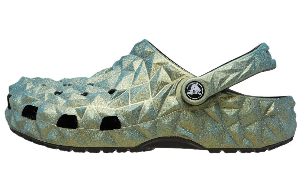 Crocs Classic Iridescent Geometric Clog 'Green'