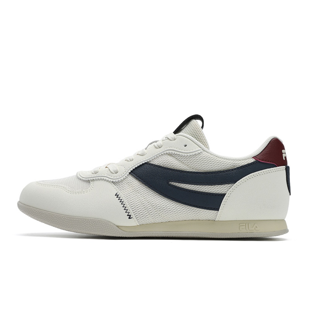 FILA Trail Curved Edge Shoes Low Top Casual Shoes Men's White Blue