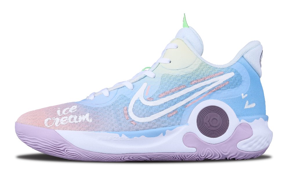 Nike KD Trey 5 IX Vintage Basketball Shoes Men Low-Top White/Pink/Blue