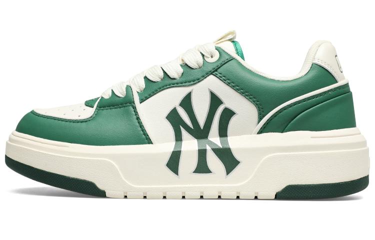 MLB Chunky Liner Basic New York Yankees Slip Resistant Breathable Low Top Skateboard Shoes Unisex Green