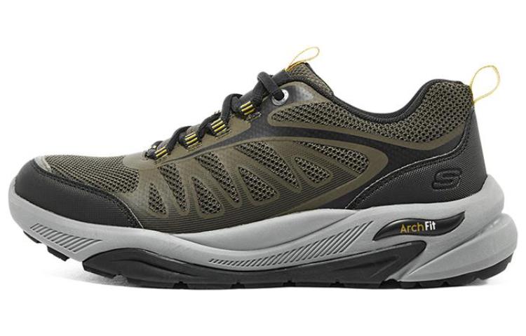 Skechers Arch Fit Calvera Low Top Casual Shoes Men's Olive Green