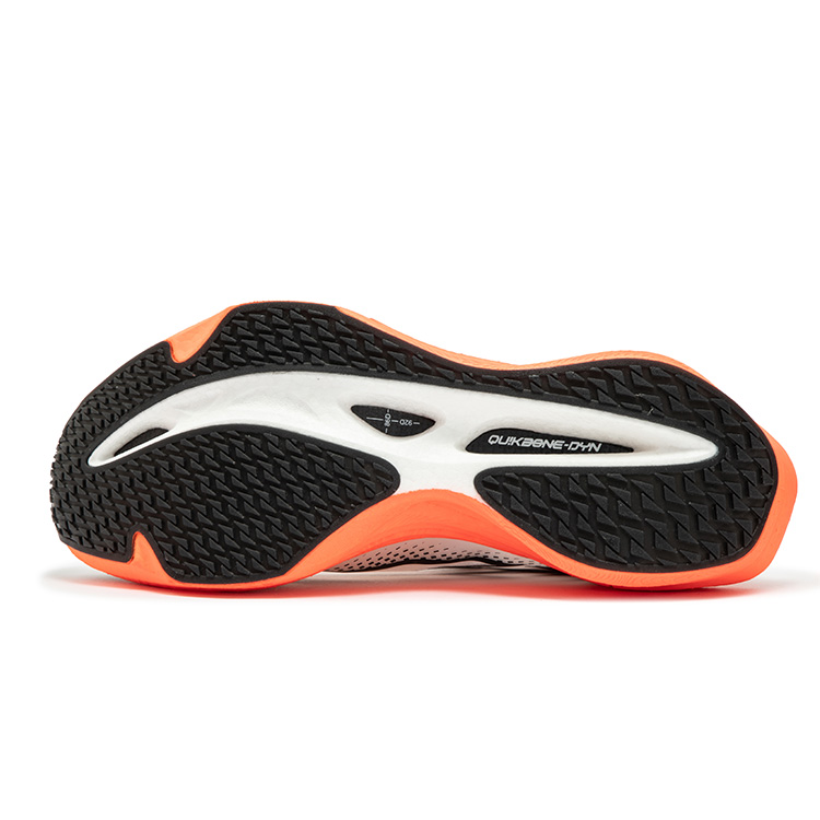 361° Flying Flame 3.5 Cushioning Anti-Slip Wear-Resistant Breathability Low-Top Running Shoes Unisex White Orange