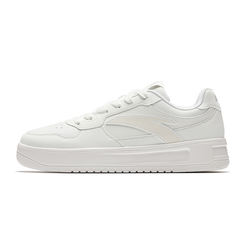 Anta Relaxed Slip Resistant, Abrasion Resistant, Breathable Low top Skateboard Shoes Men's Papyrus White