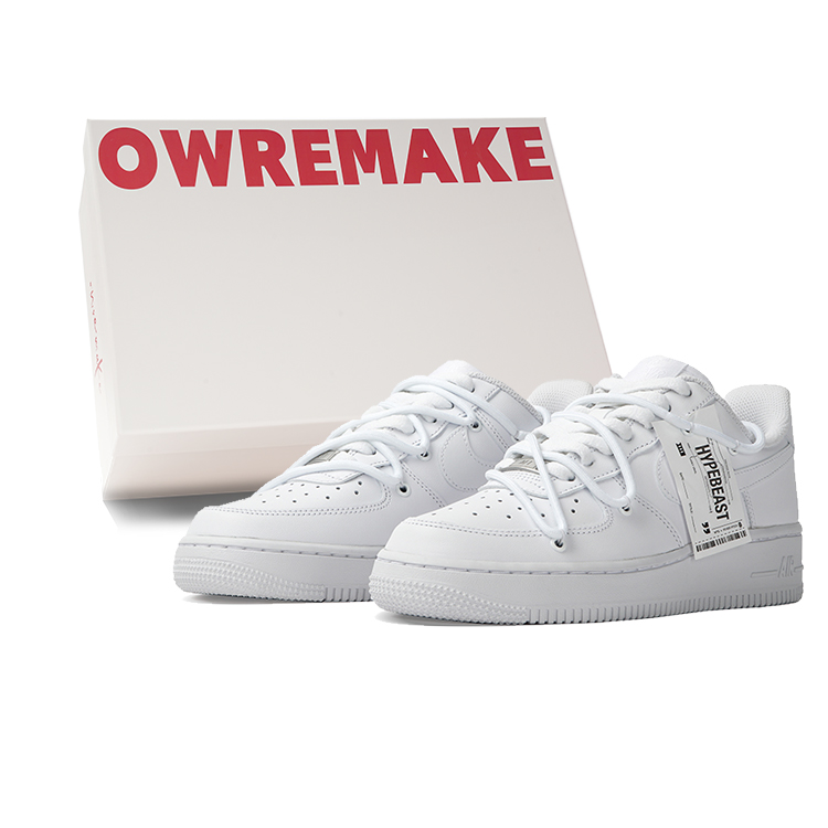 Nike Air Force 1 Low-Top Skateboard Shoes Women's White