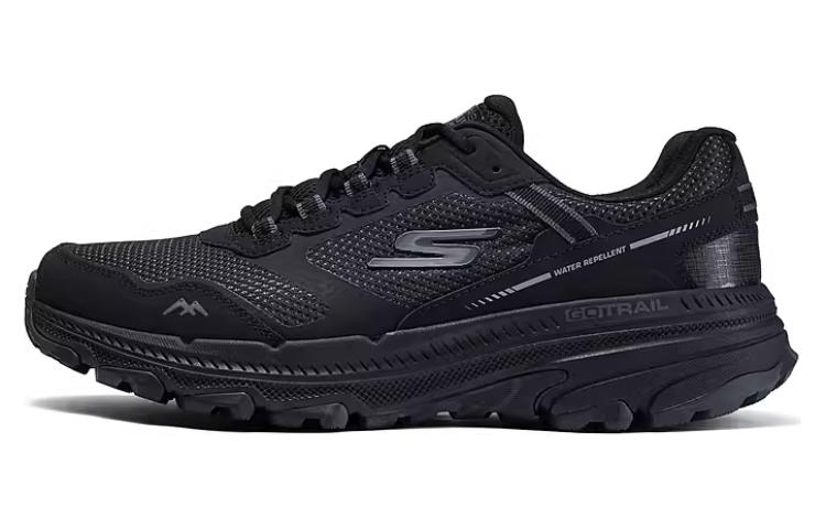 Skechers Cushioning Wear-Resistant Low-Top Training Running Shoes Men's Black