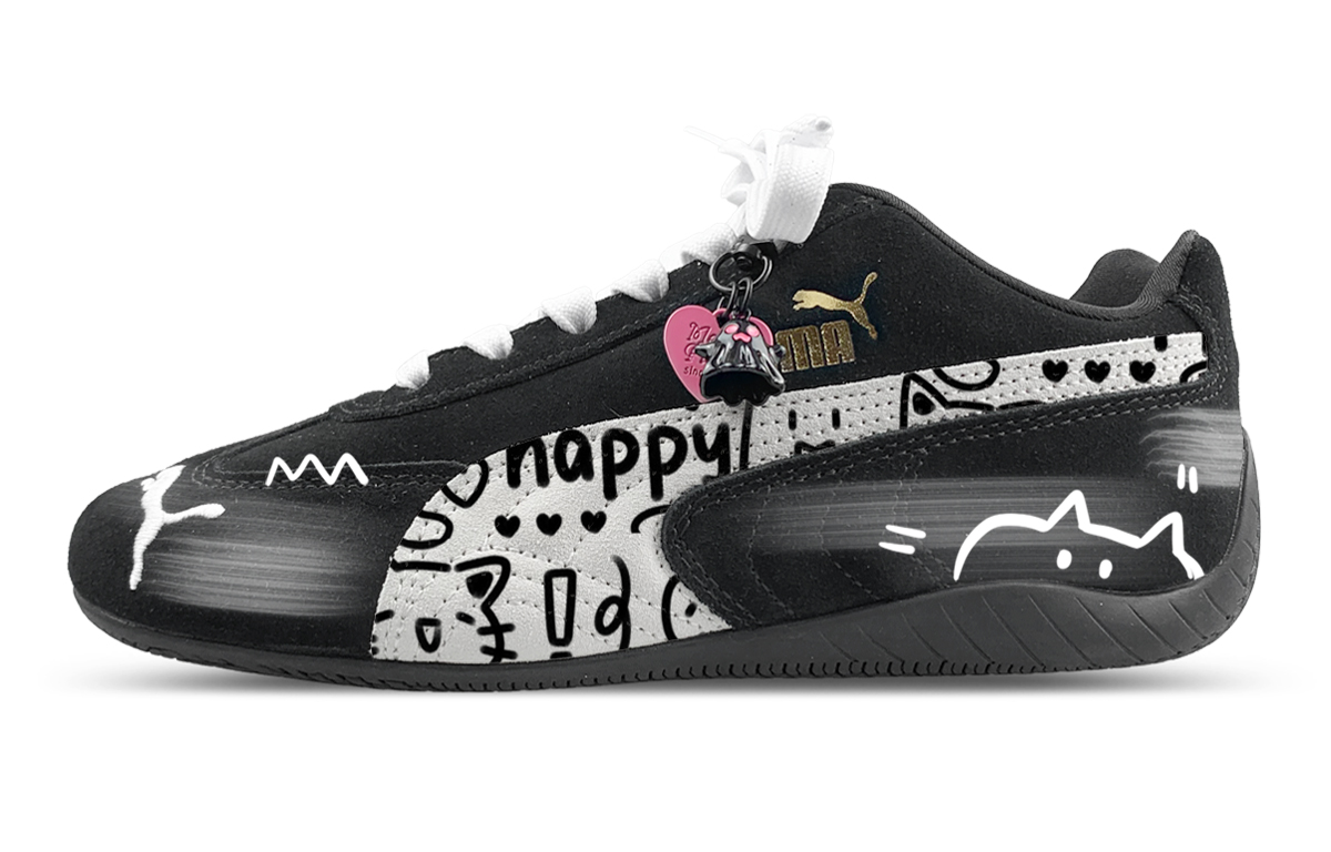 PUMA Speedcat Collection Low top Casual Shoes Unisex Black White