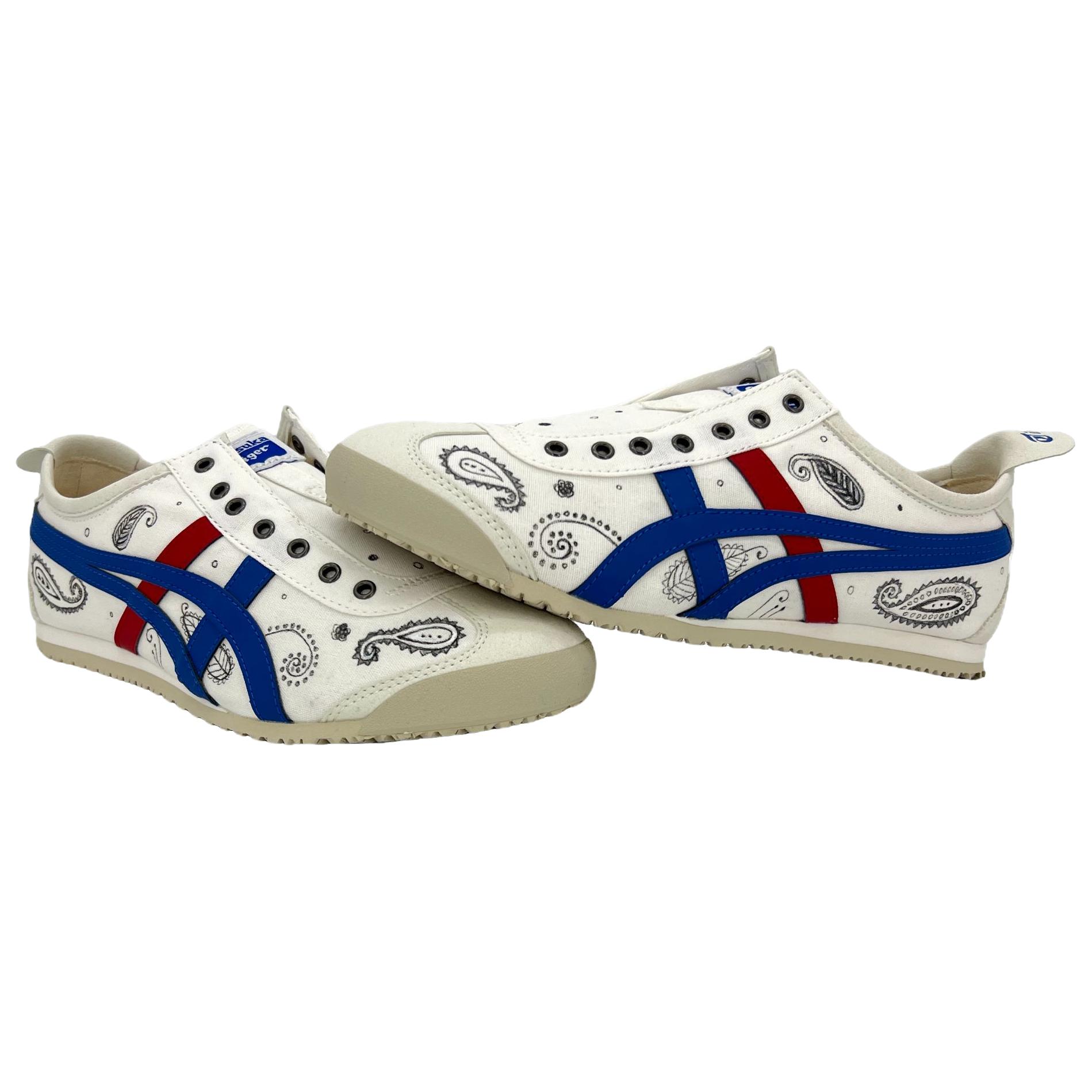 Onitsuka Tiger MEXICO 66 Casual Shoes Unisex Low Top White/Blue/Red купить в интернет-магазине Yoocart с быстрой доставкой по России.