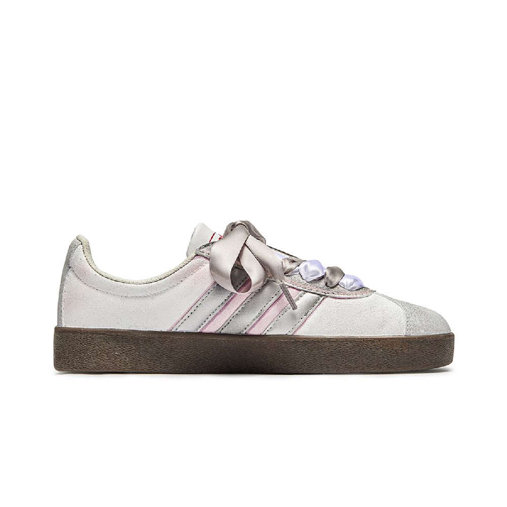 Adidas Neo VL Court 2.0 Lifestyle Zen Circle, Etc. Slip Resistant Low Top Skateboard Shoes Unisex Pink