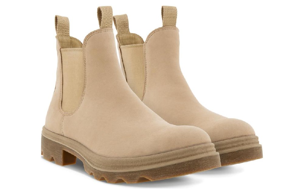 Ecco Short Chelsea Boots Women's Beige
