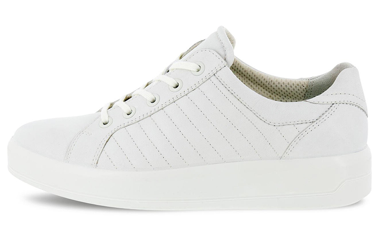 Ecco Skateboard Shoes Women's Low-Top White