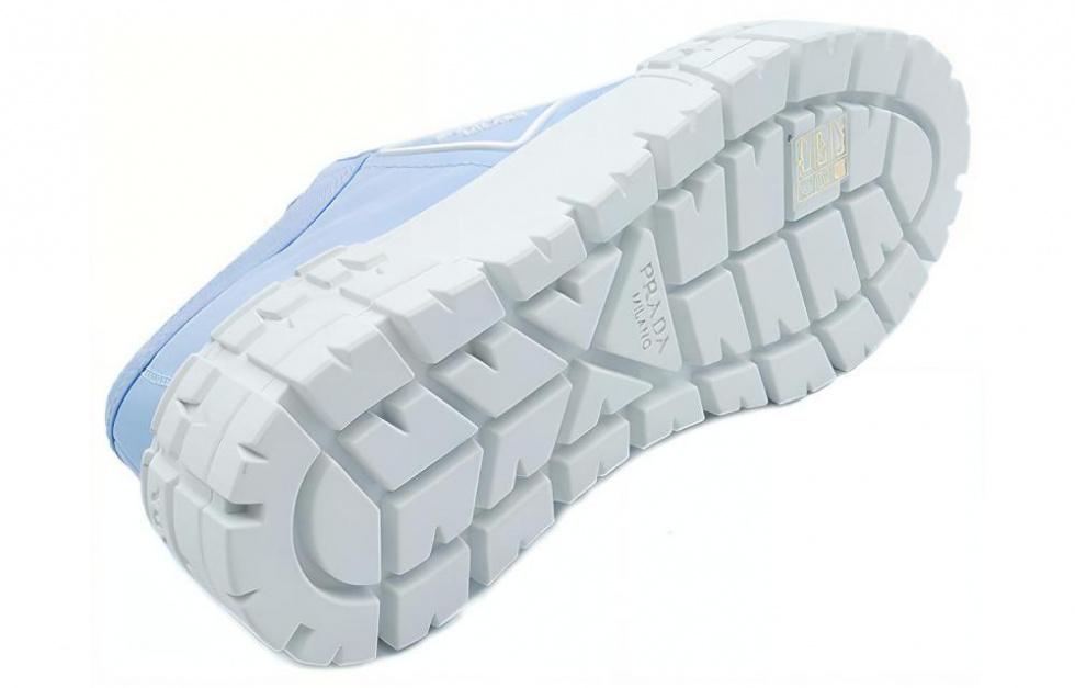PRADA Double Wheel Re nylon Gabardine Sneakers 'Blue' Women's