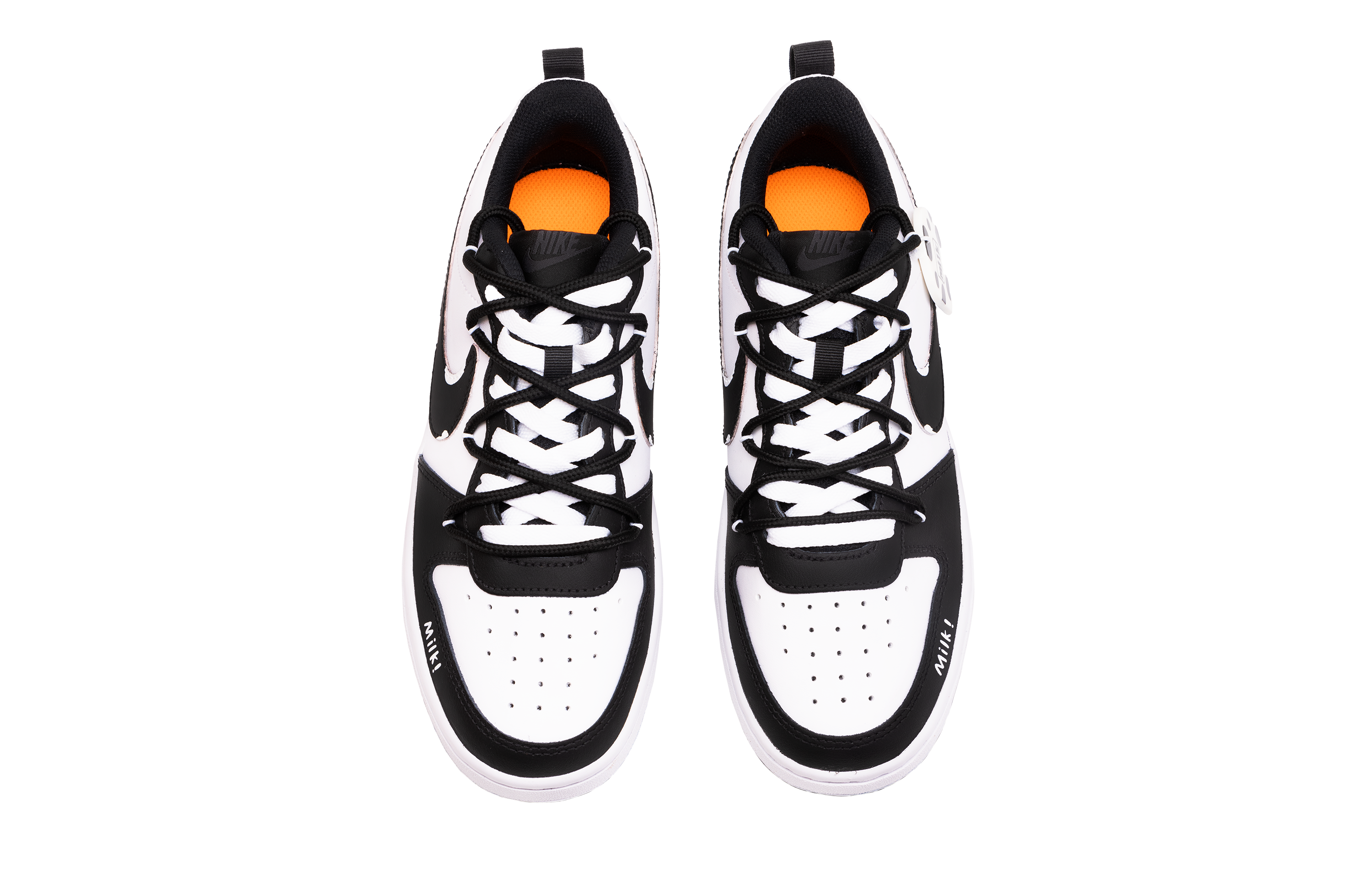 Nike Court Borough Anti-Slip And Wear-Resistant Lightweight Low-Top Skateboard Shoes GS Black White купить в интернет-магазине Yoocart с быстрой доставкой по России.