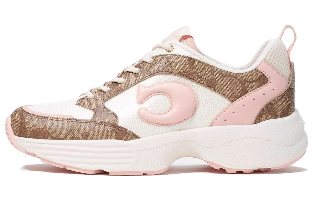 COACH Slip Resistant Low Top Casual Shoes Women's Pink