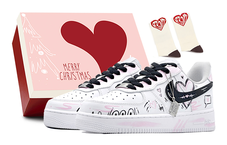 Nike Air Force 1 Air Force 1, Love Letter From The Side Low Top Skateboard Shoes Women's