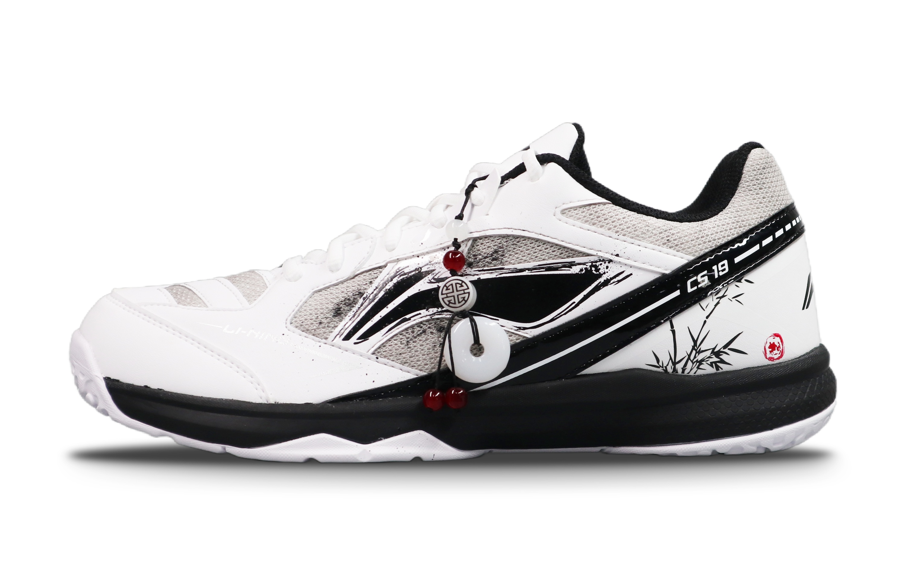 LiNing CS 19 Slip Resistant, Abrasion Resistant, Breathable Low top Badminton Shoes Men's