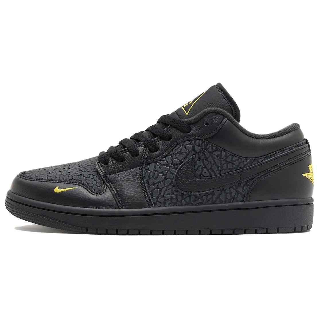 Jordan Air Jordan 1 Low top Vintage Basketball Shoes Men's Black