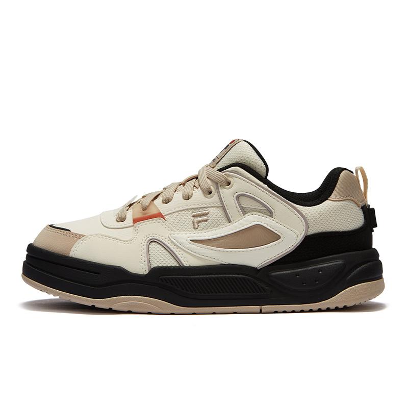 FILA FUSION BANK II Low-Top Skateboard Shoes Women's White Yellow
