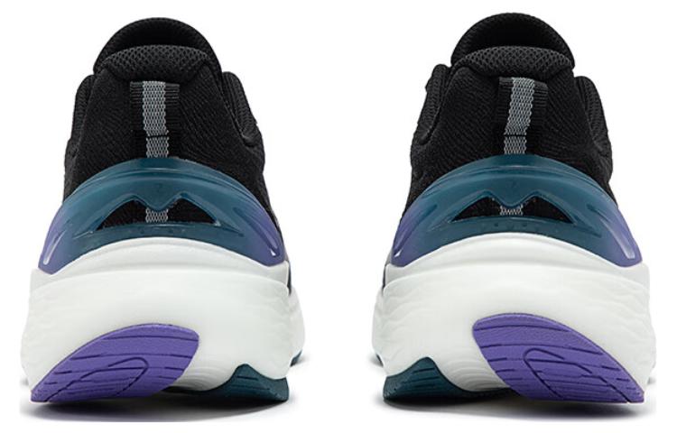 361° Cushioned Slip-Resistant Low-Top Running Shoes Men's Black Purple