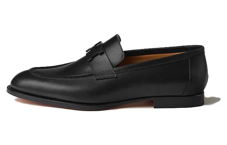 HERMES Honore Loafers Men's Black