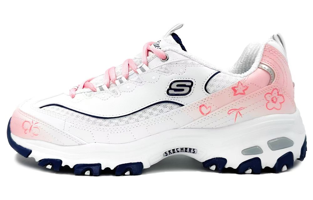 Skechers D'Lites 1.0 Chunky Sneakers Women's Low Top Cherry Blossom Pink