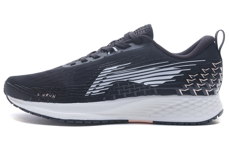 LiNing Red Hare 4 Cushioned Slip-Resistant Low-Top Running Shoes Women's Black Gray