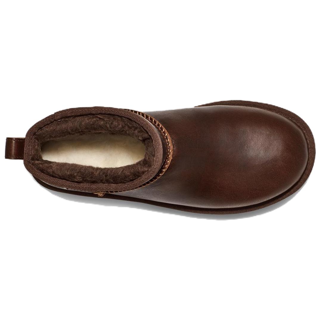 UGG Classic Ultra Mini Lthr Regen Boot Ironwood Women's купить в интернет-магазине Yoocart с быстрой доставкой по России.