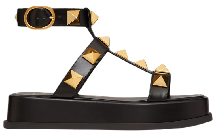 Valentino One Strap Sandals Women's Black