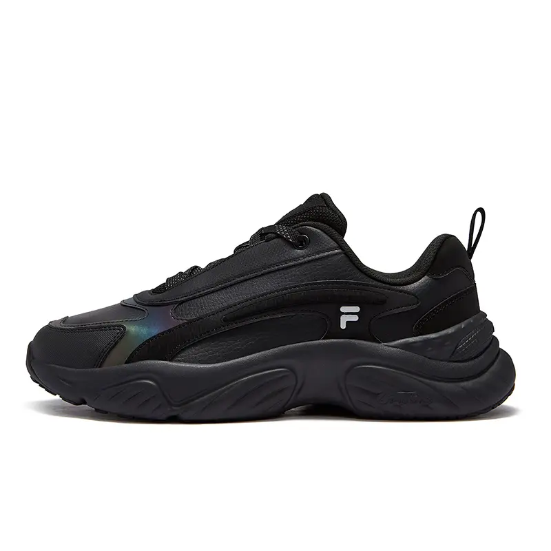 FILA FUSION Conch D Low-Top Running Shoes Men's Black