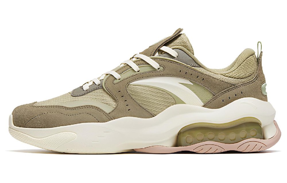 Anta Kaiyuan 982 Wear-Resistant Slip-Resistant Lightweight Low-Top Sports Casual Shoes Olive Green