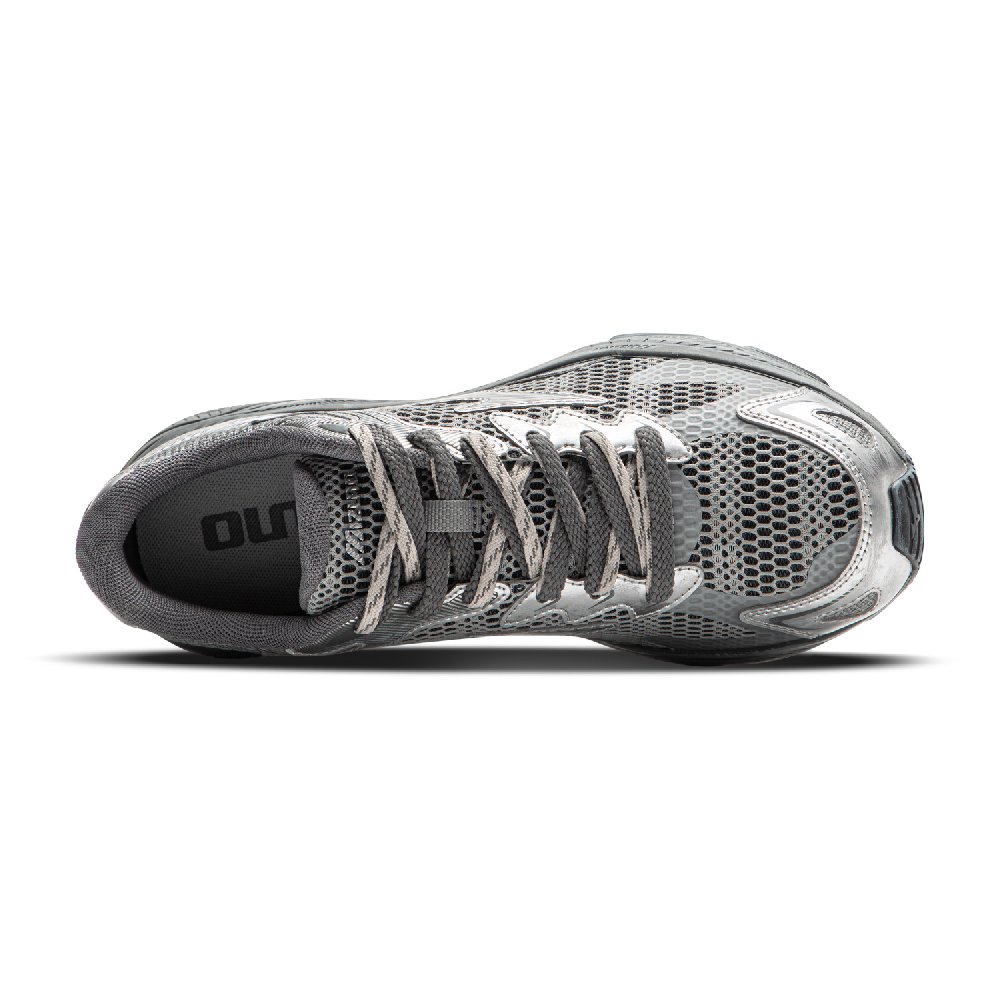 Mizuno Racer S Abrasion Resistant Low Top Running Shoes Unisex Wild Dove Gray Silver