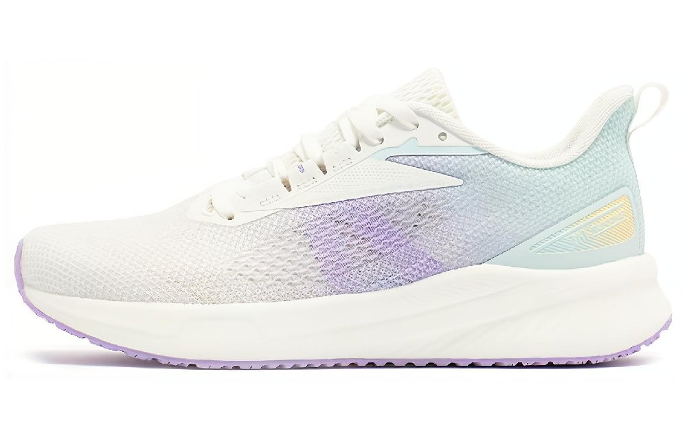 361° Anti-Slip And Wear-Resistant Breathable Low-Top Running Shoes Women's White Cyan Purple