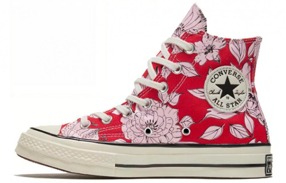Converse Chuck Taylor All Star 70 Hi Vintage Floral University Red Women's