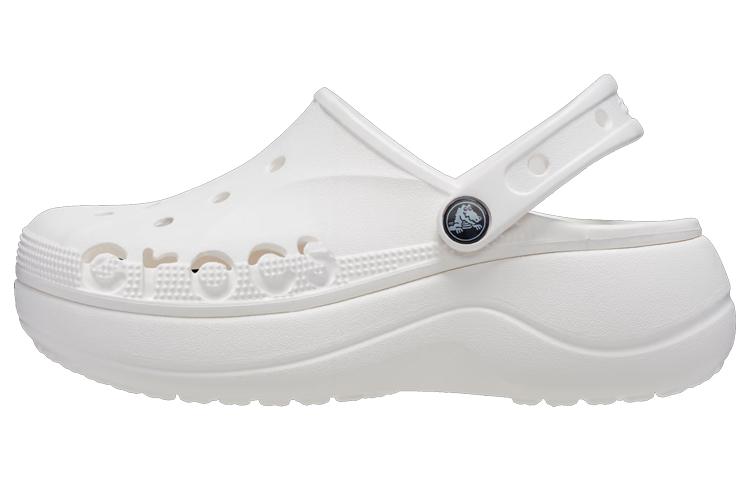 Crocs Classic Baya Platform Slide 'White' Women's