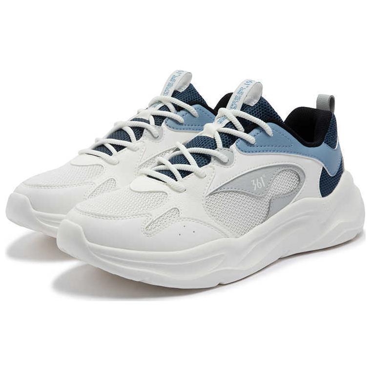 361° Anti-Slip Wear-Resistant Low-Top Casual Shoes Men's White Blue купить в интернет-магазине Yoocart с быстрой доставкой по России.