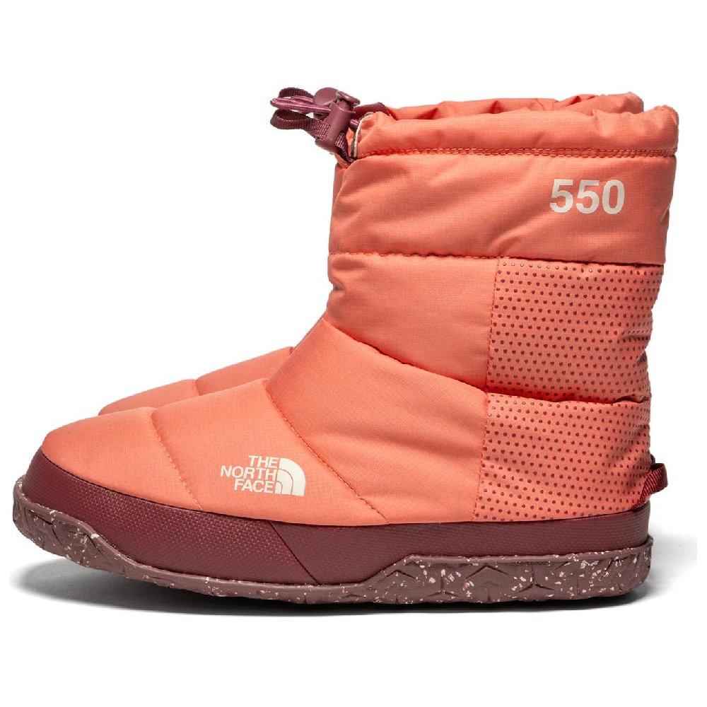 THE NORTH FACE Nuptse Apres Booties 'Coral Sunrise Wild Ginger' Women's