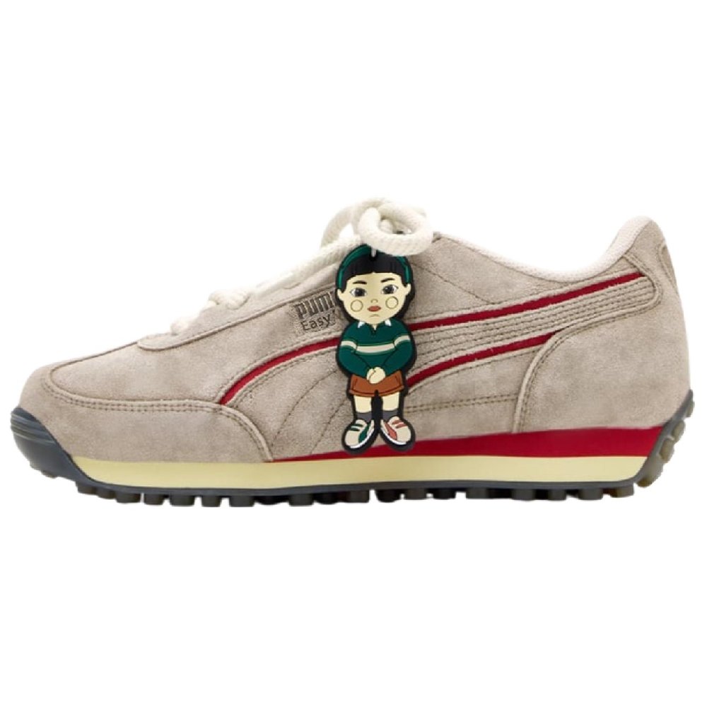 Squid Game x PUMA Easy Rider Abrasion Resistant Low Top Casual Shoes Unisex Brown Red