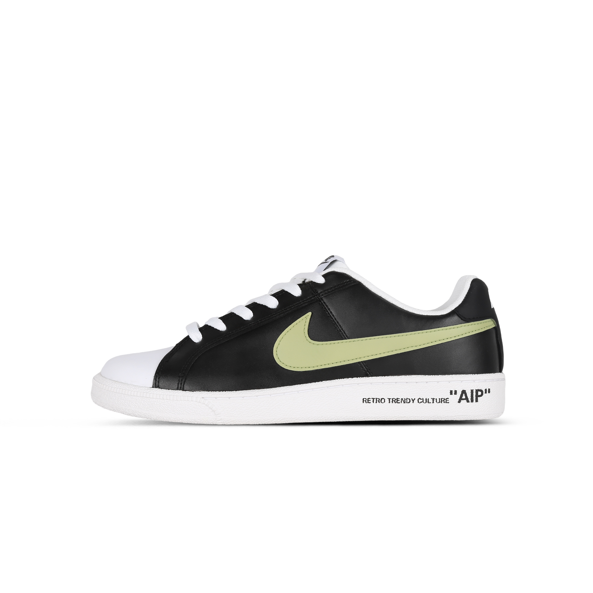 Nike Court Royale VIVA Cushioning Coverage Slip Resistant Low top Skateboard Shoes Men's Black Green