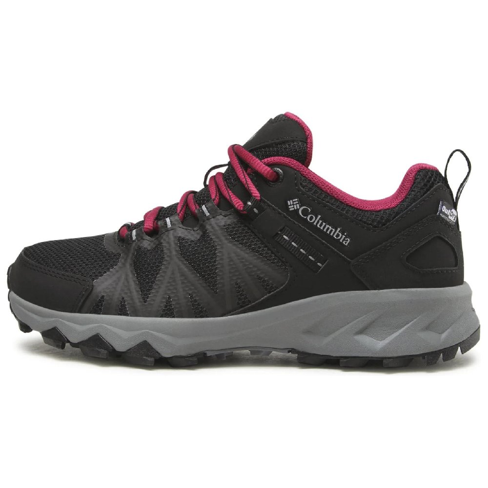 Columbia Sportswear Company Slip-Resistant Water-Resistant Supportive Rebound Low-Top Hiking Hiking Shoes Women's Red