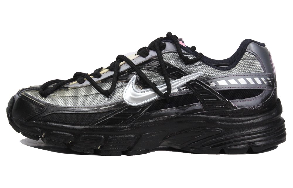 Nike Initiator Wear-Resistant Low-Top Running Shoes Men's Black Gray Silver