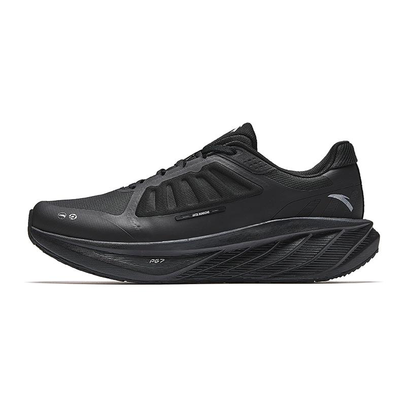 Anta Travel Cushioned Slip-Resistant Low-Top Running Shoes Men's Black Silver