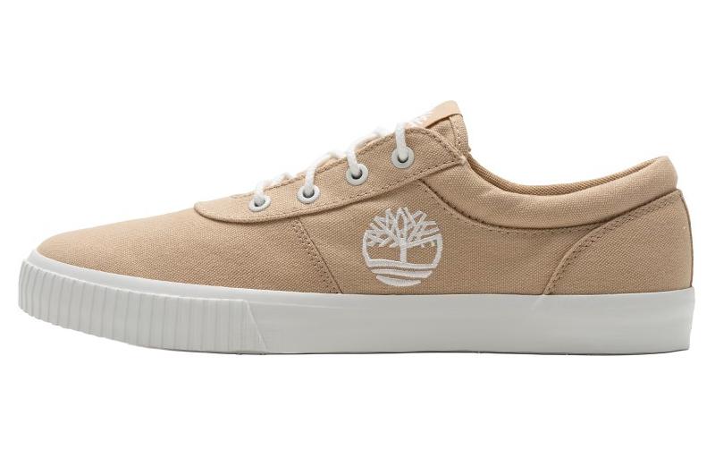 Timberland Anti-Slip Wear-Resistant Low-Top Skateboard Shoes Men's Khaki Pink